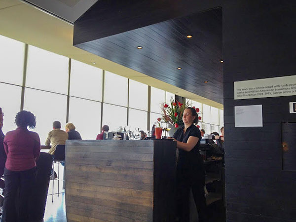 The reception at the Tate Modern Restaurant