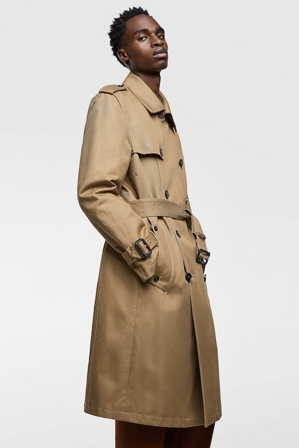 Double-Breasted Water Repellent Trench Coat - Zara