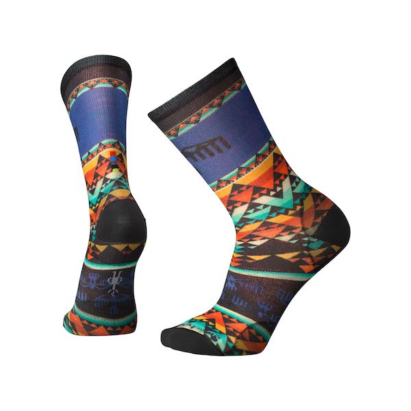 Sporty Autumn Essentials -Smartwool - Men Currated Socks (Bird Geo Print Bright Blue)