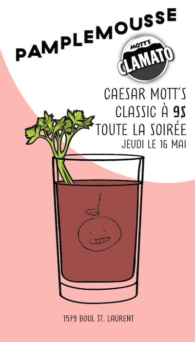 The 50 years of the Caesar - Bar Pamplemousse Invitation