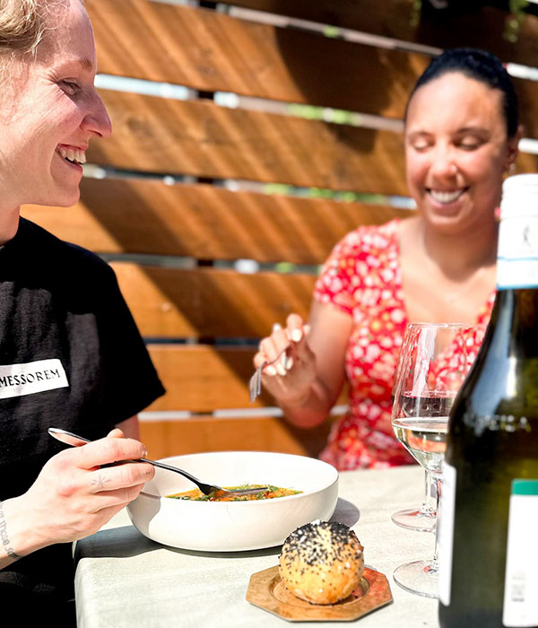 Chef Magie Marier and sommelier and manager Vanessa Vachon of the Ratafia wine bar and gourmet desserts