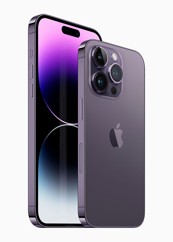 Apple-iPhone-14-Pro-et-iPhone-14-Pro-Max-en-violet-sombre | Nouveautés Apple - Automne 2022