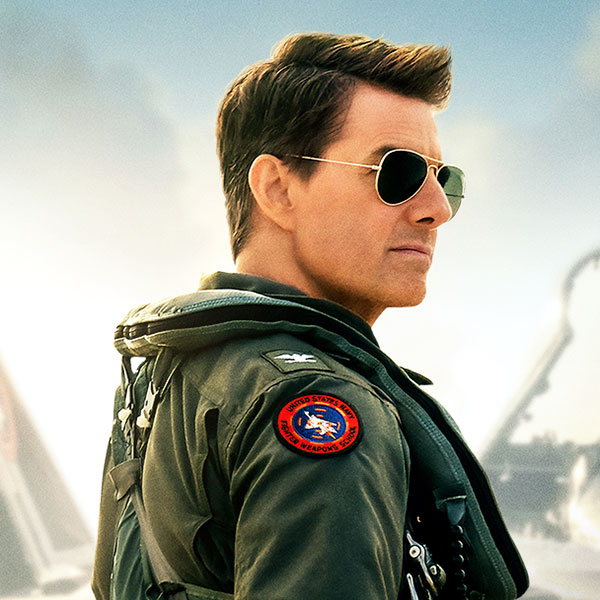 Tom Cruise wearing the Ray-Ban Aviator 3025 in Top Gun: Maverick