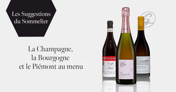 Les Suggestions du Sommelier - La Champagne, la Bourgogne et le Piémont au menu