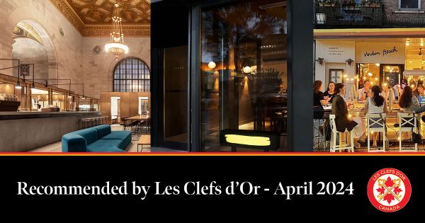 Recommended by Les Clefs d'Or - April 2024