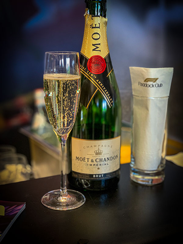 Moët & Chandon champagne at the Canadian Grand Prix Paddock ClubPhoto: Normand Boulanger | Gentologie