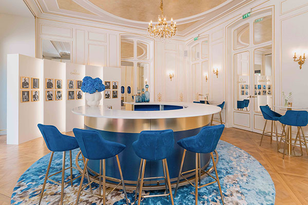 The Blue Salon of OMEGA House Paris