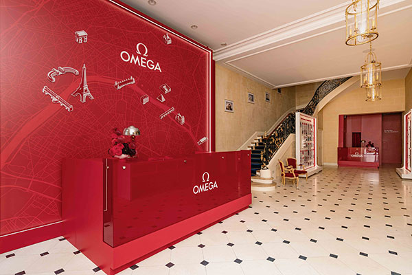 The reception at OMEGA House Paris