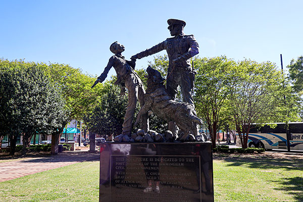 Ronald McDowell’s “Foot Soldiers” Monument At Kelly Ingram Park,Birmingham, Alabama