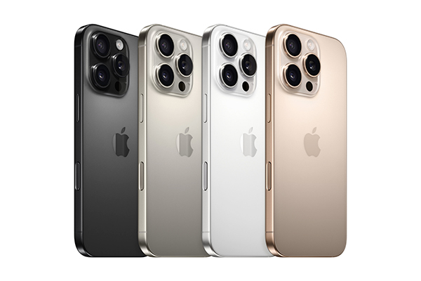 Les différentes couleurs de la gamme Apple iPhone 16 Pro - Nouveautés Apple Automne 2024