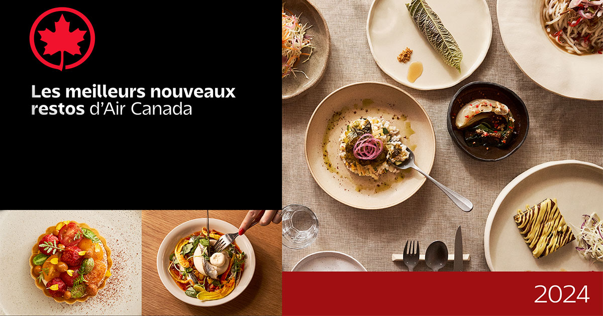 Meilleurs nouveaux restos d'Air Canada 2024