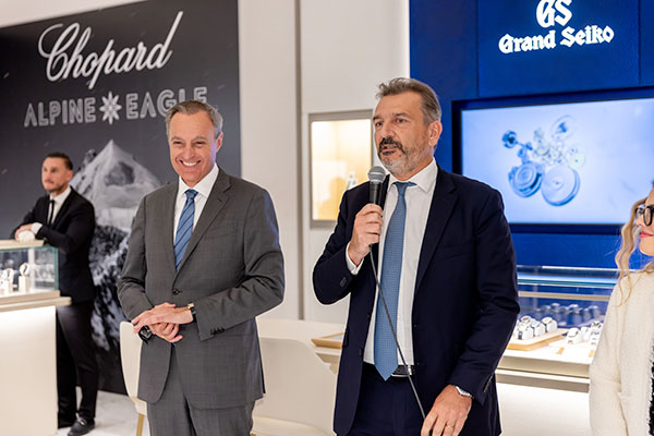 Jean-Christophe Bédos, Président et PDG Groupe Birks et Emmanuel Perrin, PDG par intérim de TimeVallée