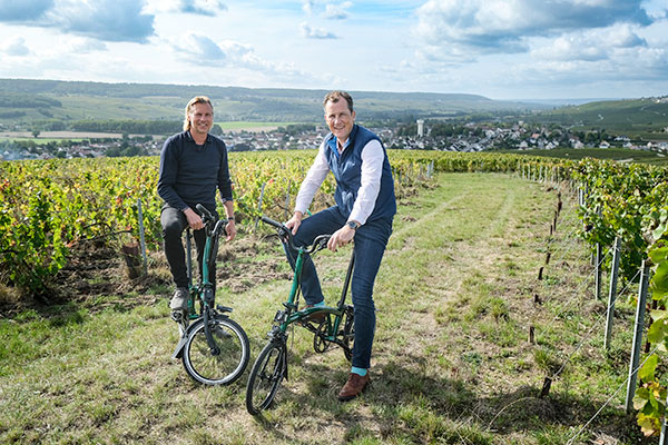 Ludovic du Plessis président de la Maison de champagne Telmont et Will Butler Directeur Général de Brompton