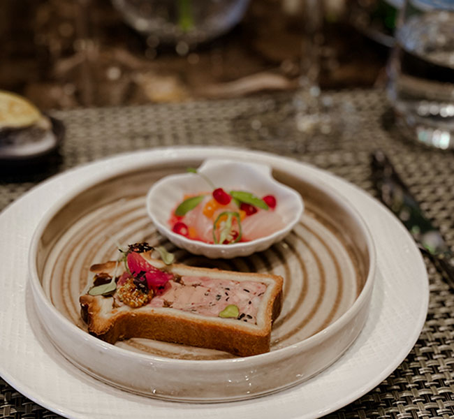 Pâté croûte by Chef Romain Cagnat at Maison Boulud in the Ritz-Carlton Montréal --- High-end restaurants to celebrate the holidays