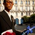 Pharrell Williams and the bottle of Moët & Chandon Brut Impérial in Midnight Blue