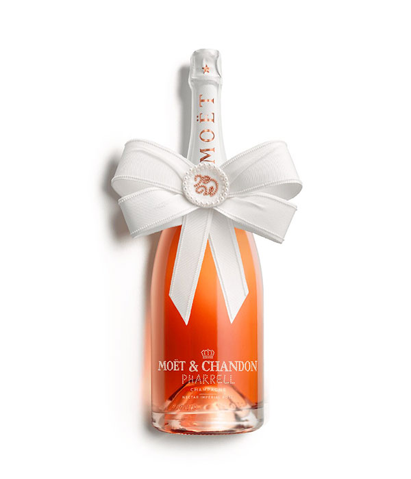 Nectar Impérial Rosé Moët & Chandon et Pharrell Williams avec la boucle