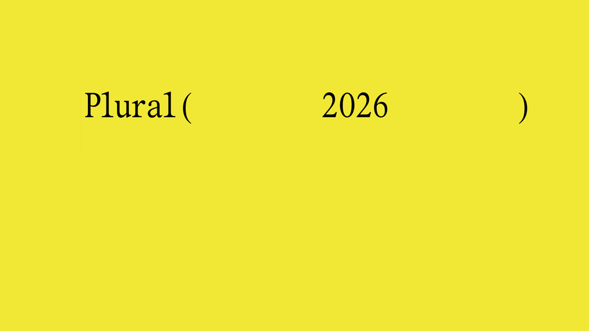 Plural 2026 - Foire d'art contemporain