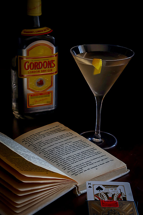The Vesper Martini ready to be enjoyed 