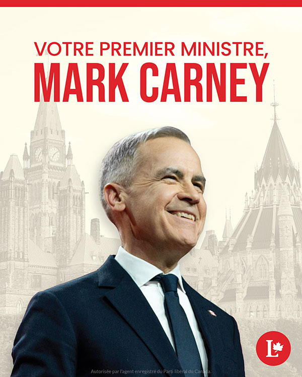 Nouveau premier ministre Mark Carney