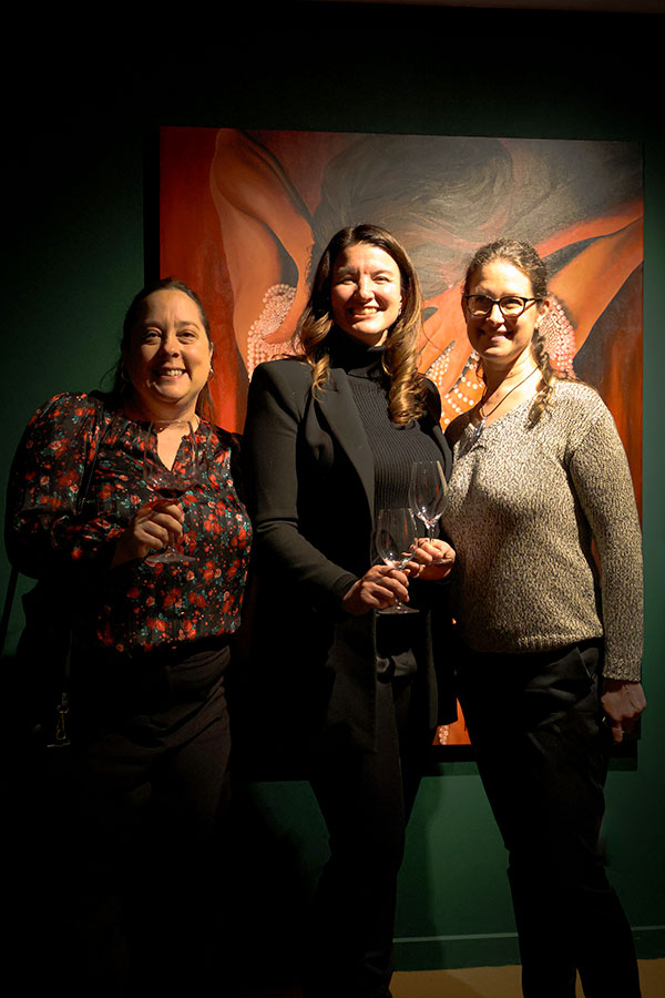 Salon de dégustation de vins par le Club de vins Jessica Harnois - Mariève Isabel, Jessica Harnois et Mélanie Frappier