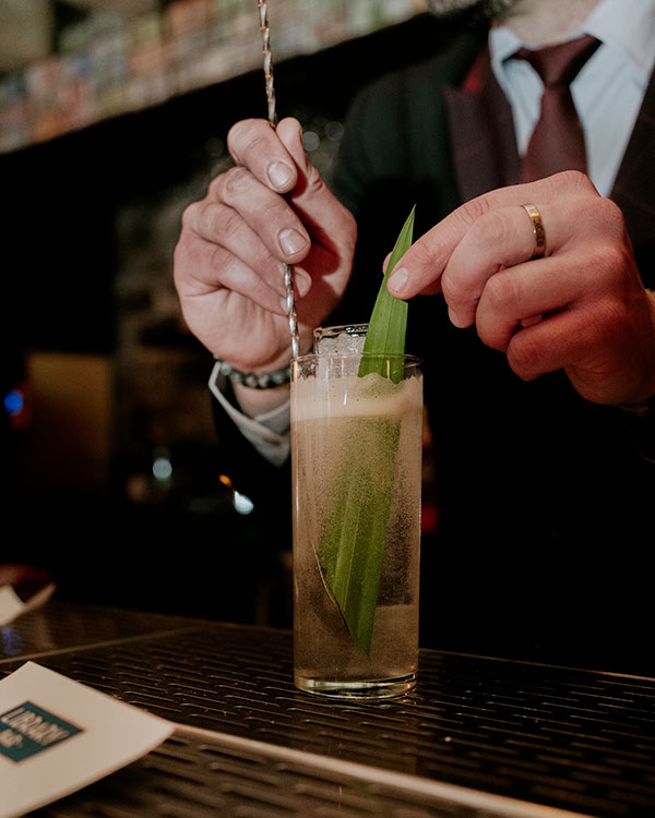 A cocktail prepared by the team of Toronto's Library Bar during the 2024 edition
