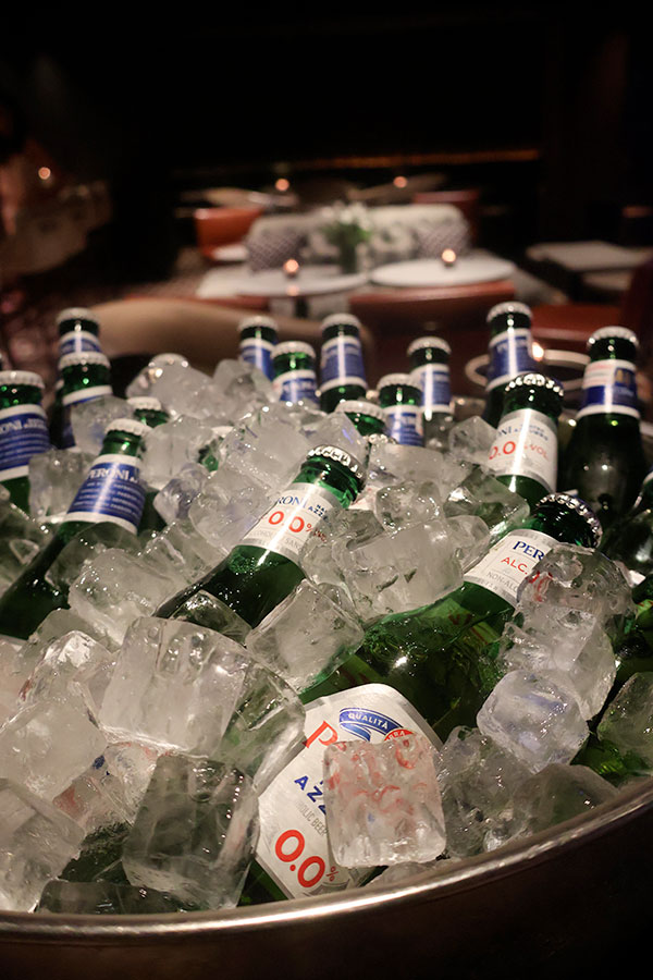 La bière Peroni était servie lors de la soirée BOSS en 2023 au Nacarat