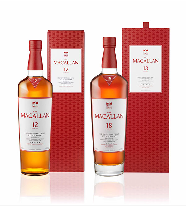 La nouvel emballage de la collection Sherry Oak 12 et 18 ans