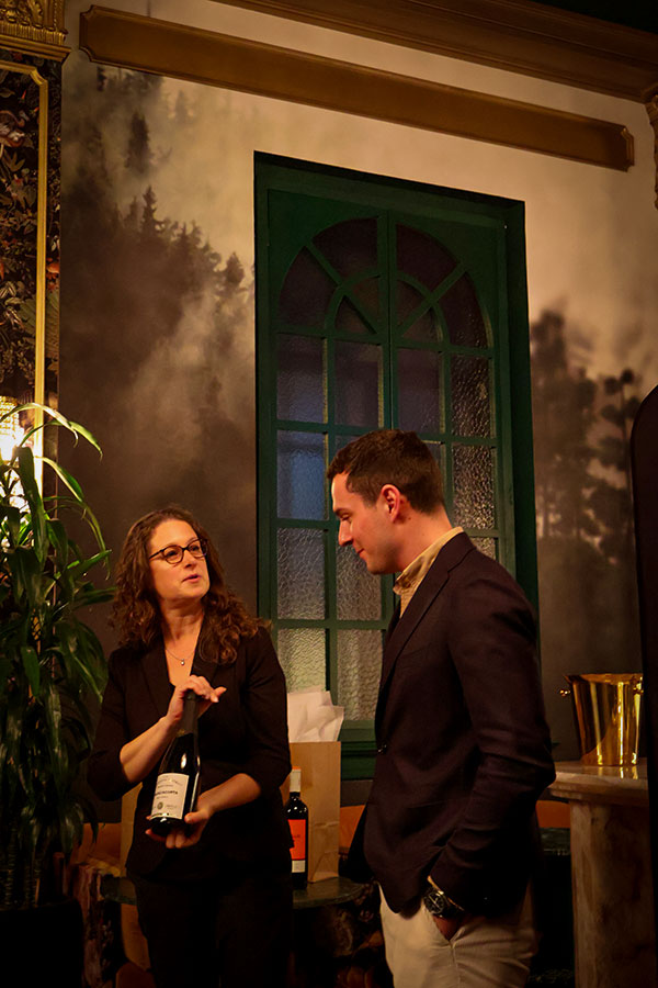 Sommelier Mélanie Frappier and Francesco Berselli from Rupiano Famiglia Berselli 