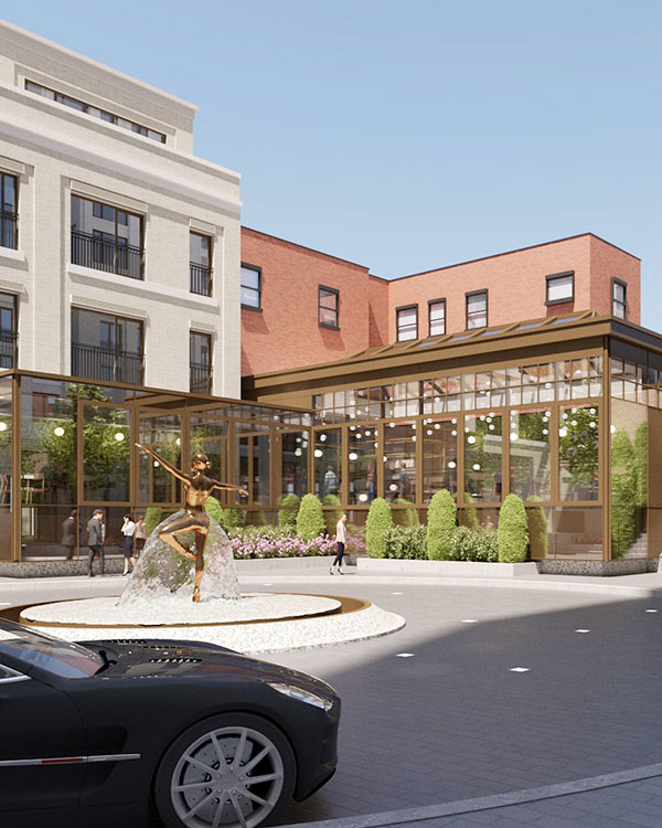 Le Sherbrooke et la future terrasse du Ristorante Beatrice