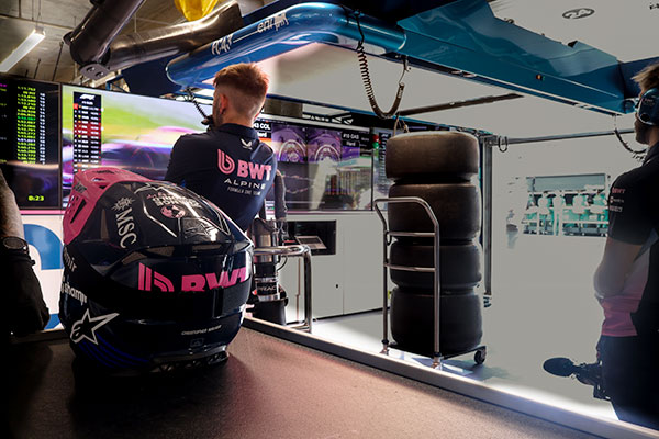 F1 Paddock Club in BWT Alpine F1 VIP box with MSC Cruises at the Canadian Grand Prix - In the team garage 