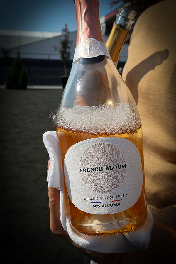 F1 Paddock Club in BWT Alpine F1 VIP box with MSC Cruises at the Canadian Grand Prix - The French Bloom organic non-alcoholic bubbly