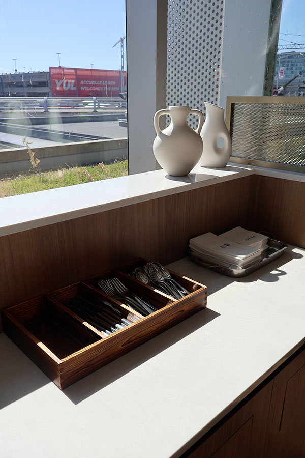 The utensils section is accessible to everyone.