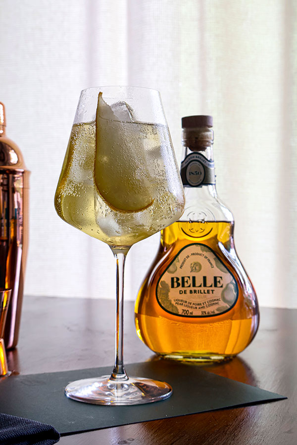 Pear-fect Spritz cocktail recipe with Belle de Brillet