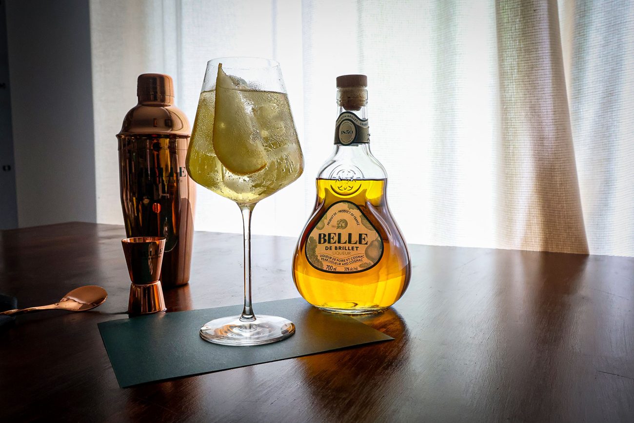 Pear-fect Spritz cocktail recipe with Belle de Brillet