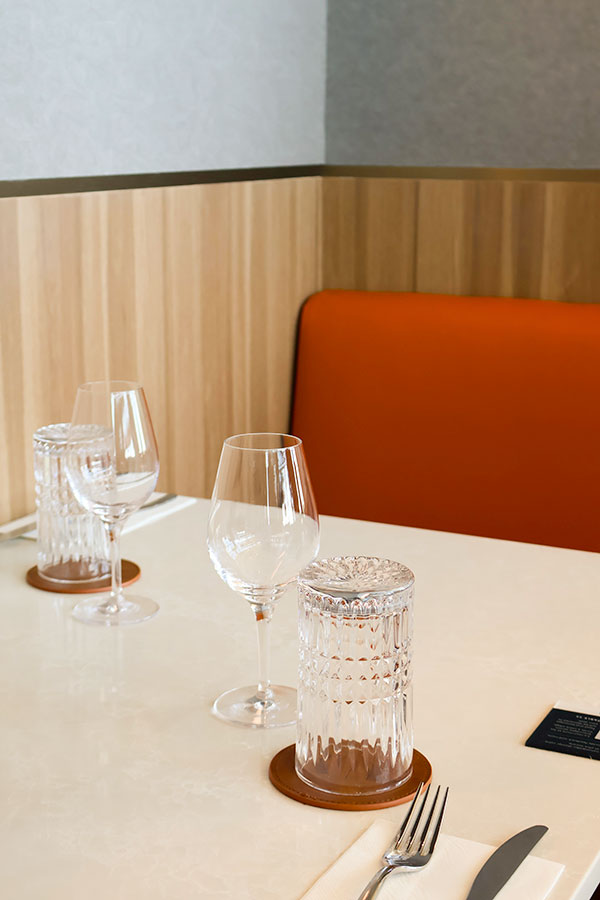 Détail d'une des alcoves du Salon Aspire Amex de YUL Aéroport International Montréal Trudeau