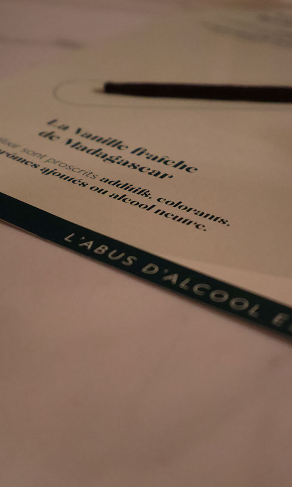 The fresh vanilla from Madagascar