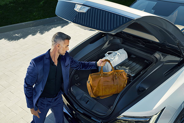 You can place more than three pieces of carry-on luggage in Cadillac ESCALADE IQ eTrunk