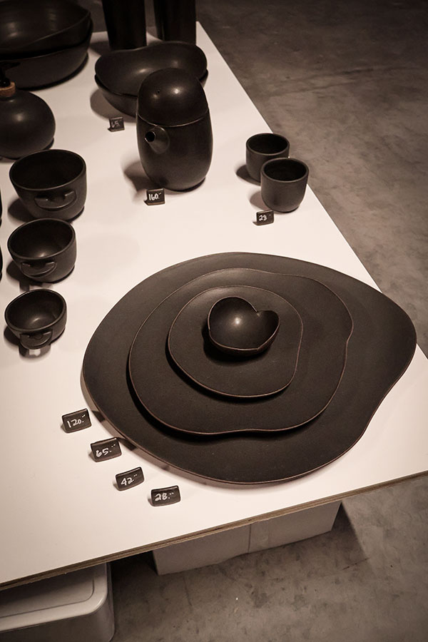 A set of serving plates by Roxane Charest Atelier at SOUK 20