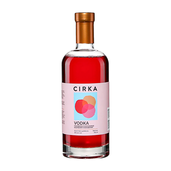 Vodka Framboise Canneberge de Cirka