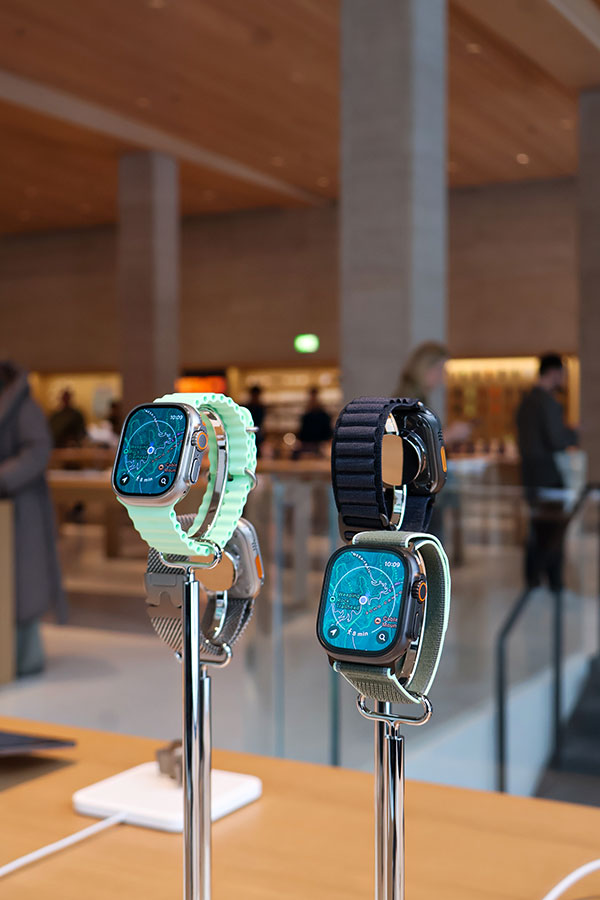 Les Apple Watch Ultra sont bien en vue