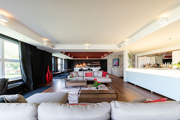 L'espace Living Rouge