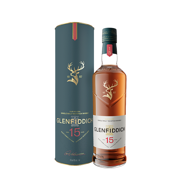 Glenfiddich 15 Years Old in its new packaging