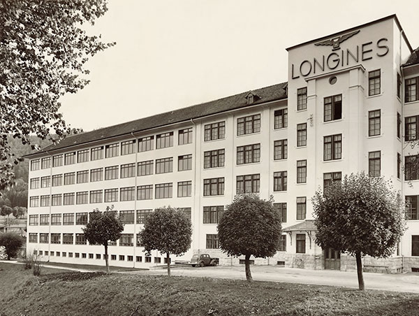 La manufacture et siège social de Longines dans les années 1950