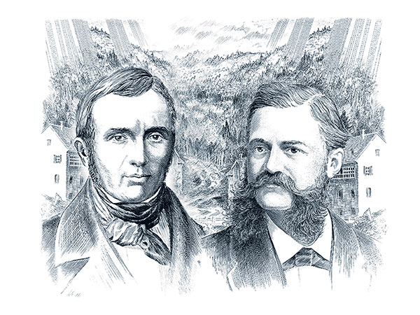 Auguste Agassiz et Ernest Francillion