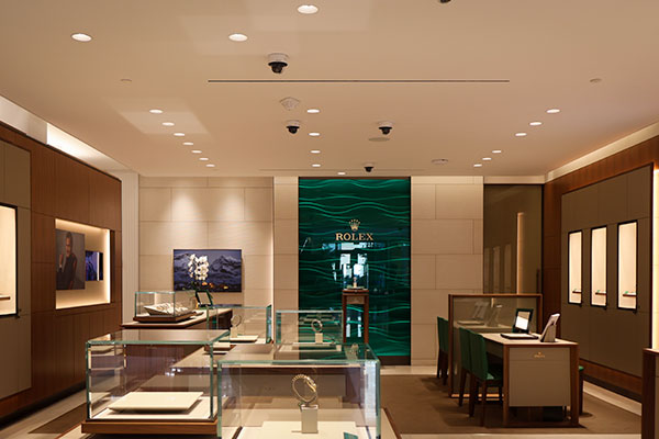 The boutique's Rolex section