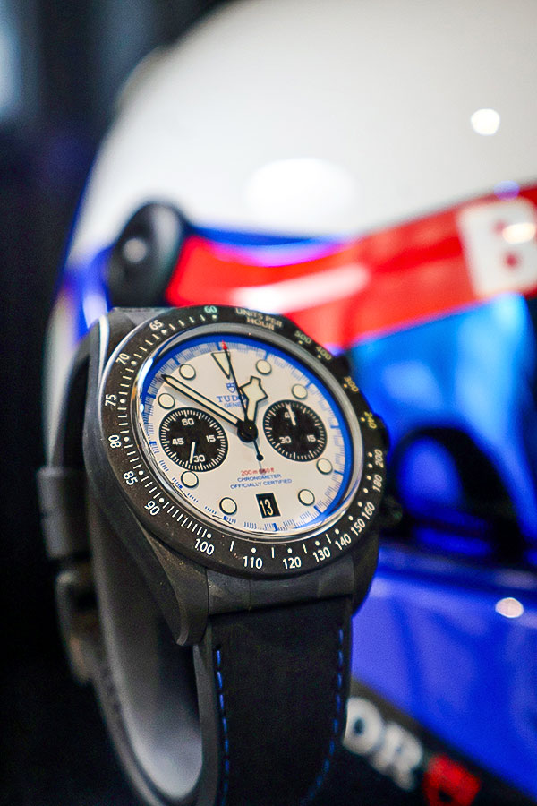 La montre TUDOR Black Bay Chrono 25 lors d'un événement de la marque horlogère suisse à l'été 2025 au Château d'Ivoire