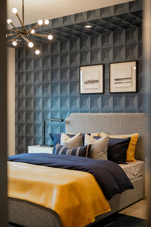 How to furnish your home like a gentleman - Coloured Bedroom