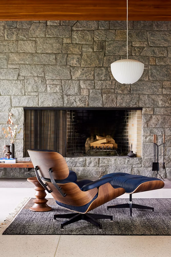 How to Furnish Your Home Like a Gentleman - Living room - Eames chair by Herman Miller