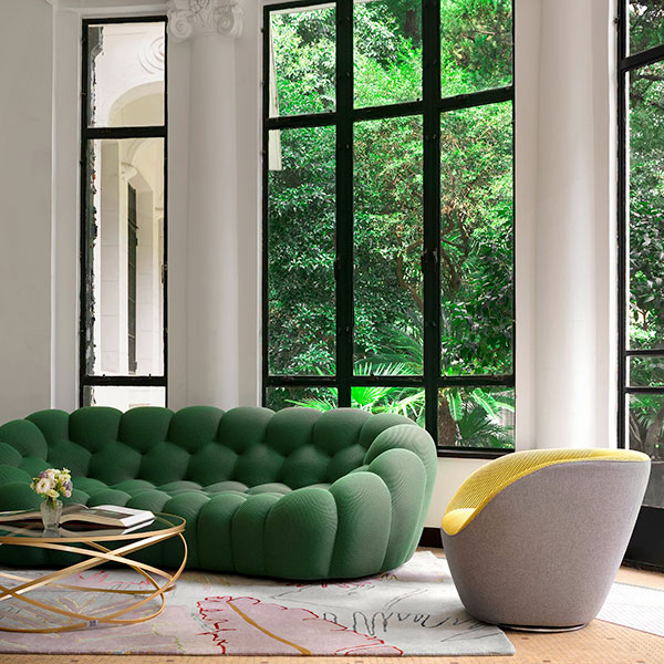 How to Furnish Your Home Like a Gentleman - Living room - Bubble sofa by Roche Bobois
