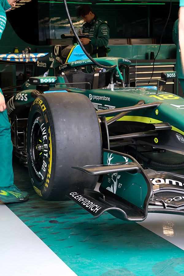 Lance Stroll's No. 18 car